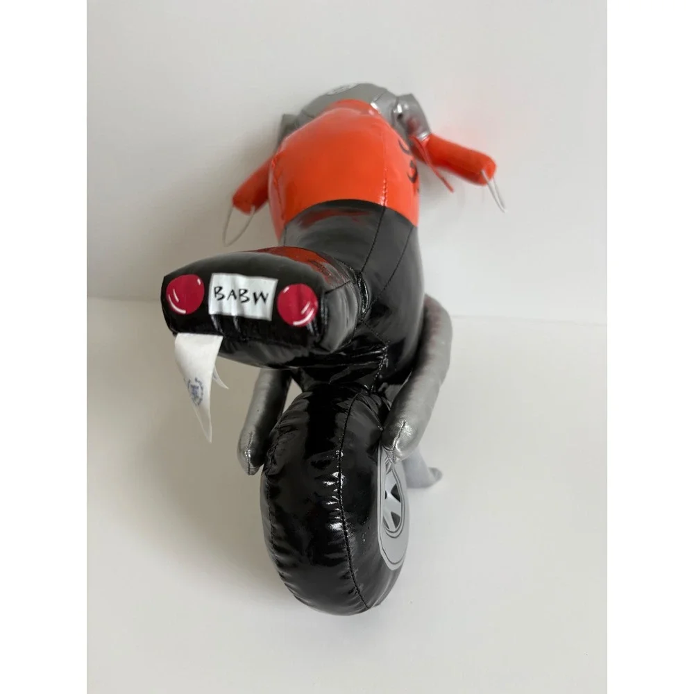 Build-A-Bear‎ Workshop Stuffed Motorcycle Orange Black Flame Biker Accessory Toy